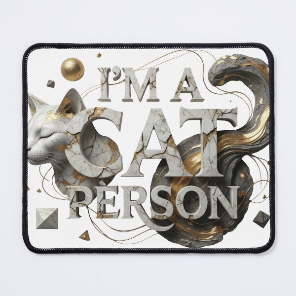 Item preview, Dynamic Colorful I'M A CAT PERSON Print designed and sold by dazzlemakers.