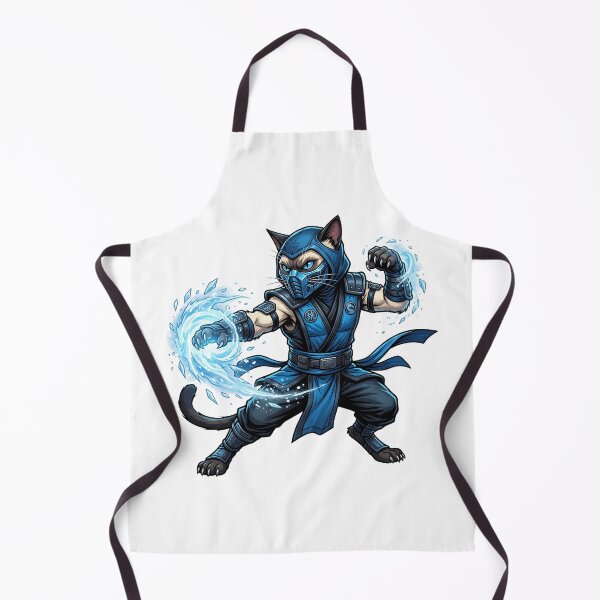 Item preview, Ice Ninja Cat Warrior – Gamer Cat Design for Cat Lovers designed and sold by TOOBIC.