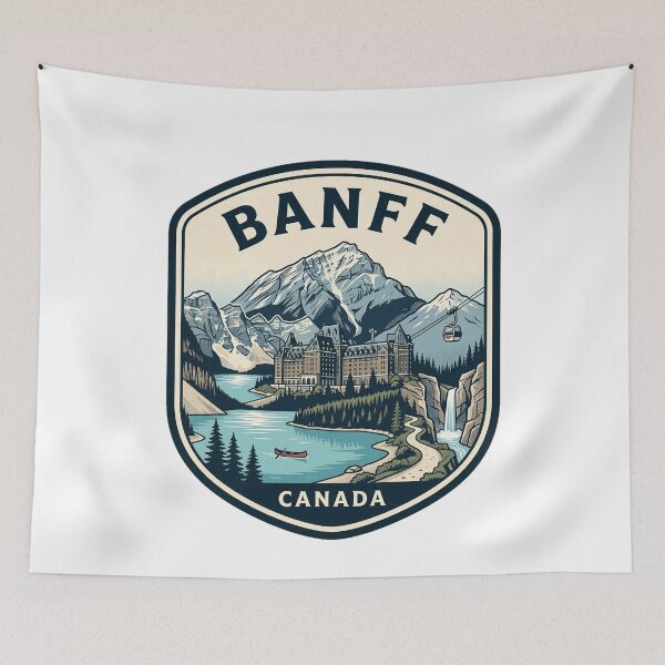 Item preview, Banff National Park Canada Vintage Mountain Travel designed and sold by k3rstman1.