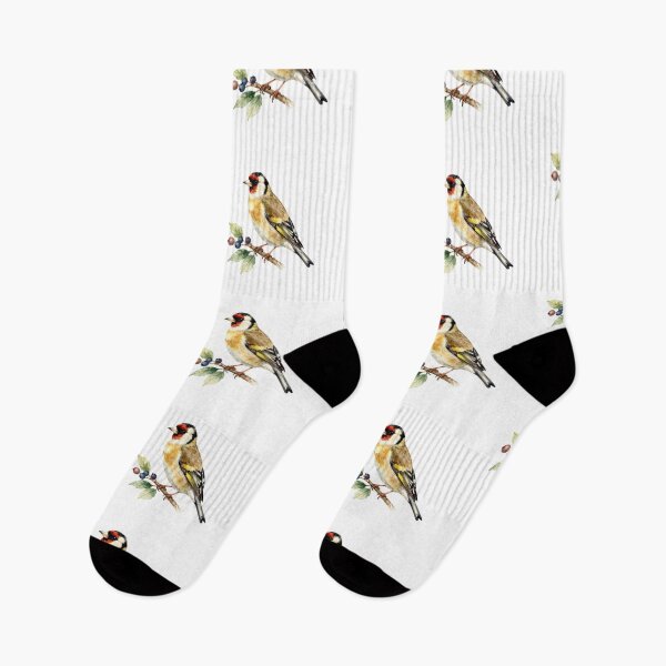 Item preview, Goldfinch Watercolor Illustration | Elegant Goldfinch Songbird Nature Artwork designed and sold by Rood Art Studio.