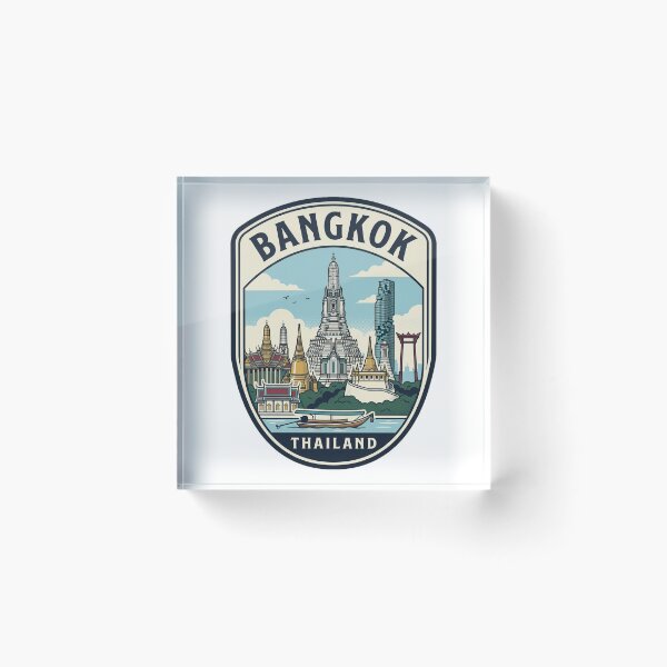 Item preview, Bangkok Thailand Vintage Travel Badge designed and sold by k3rstman1.