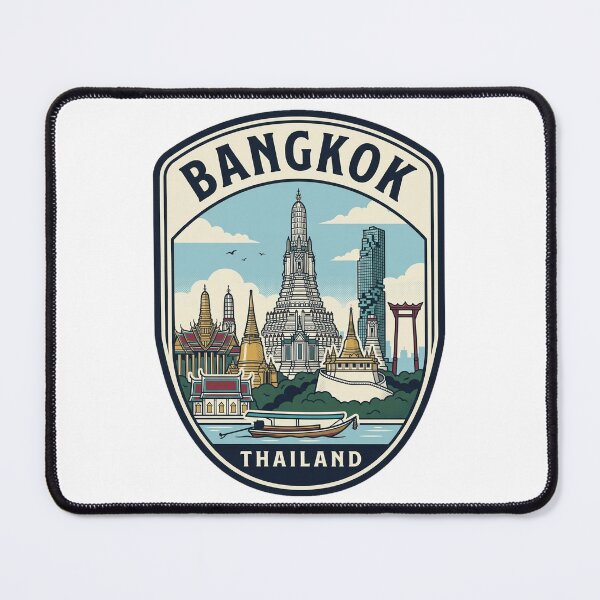 Item preview, Bangkok Thailand Vintage Travel Badge designed and sold by k3rstman1.