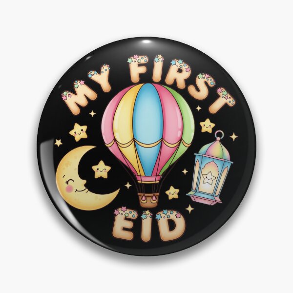 Item preview, "My First Eid" Cute Hot Air Balloon Adventure Design designed and sold by D-Islamic.