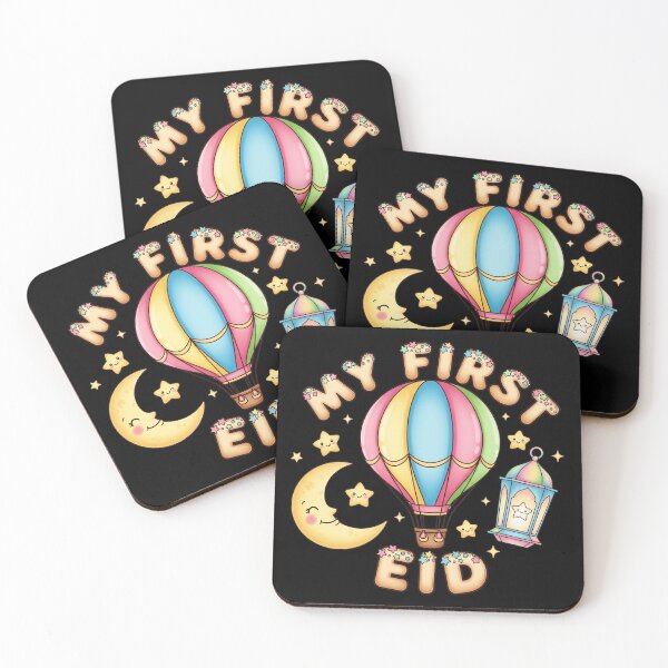 Item preview, "My First Eid" Cute Hot Air Balloon Adventure Design designed and sold by D-Islamic.