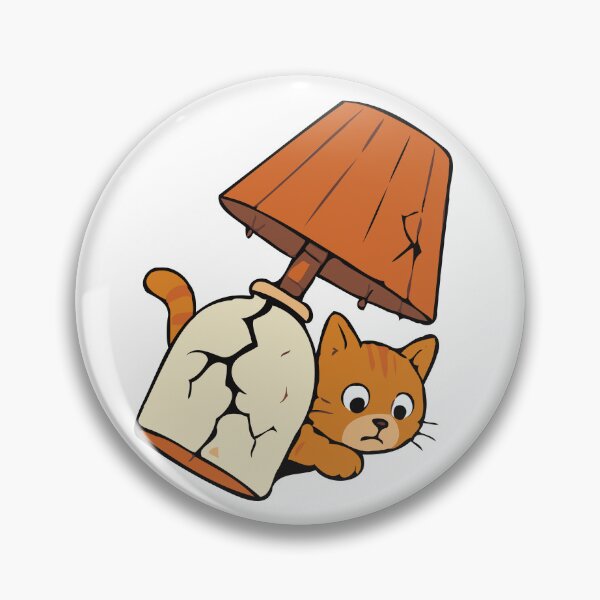 Item preview, Careless Tabby: Zero Thoughts, Just Orange Cat Lamp Disaster designed and sold by RedStreamStudio.