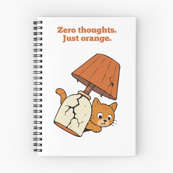 Item preview, Careless Tabby: Zero Thoughts, Just Orange Cat Lamp Disaster designed and sold by RedStreamStudio.