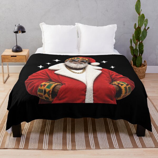 Item preview, African American Santa Claus Christmas Pajama Kente Cool Black designed and sold by clothesy7.