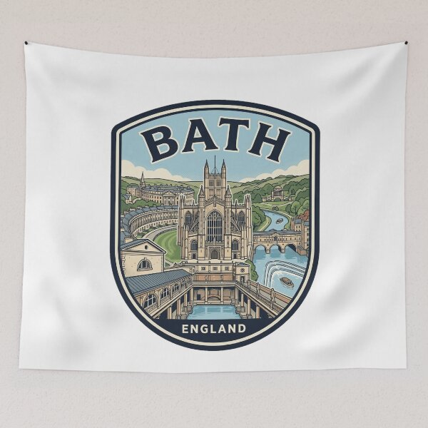 Item preview, Bath England Vintage Travel Emblem designed and sold by k3rstman1.
