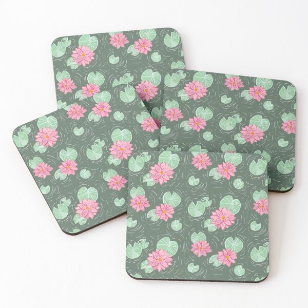 Item preview, Pink Water Lily Pond  designed and sold by MistyMagStudio.