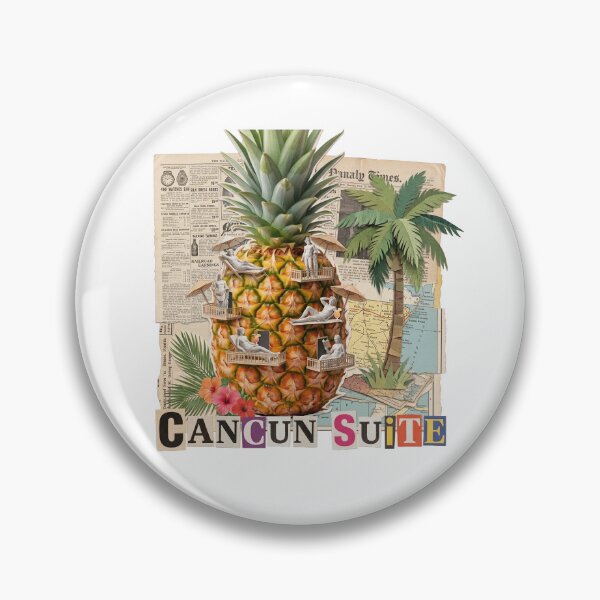 Item preview, Cancun Wave Mexico Beach & Spring Break Dadaist Collage - Tropical Vacation Art designed and sold by OzzFrequency.