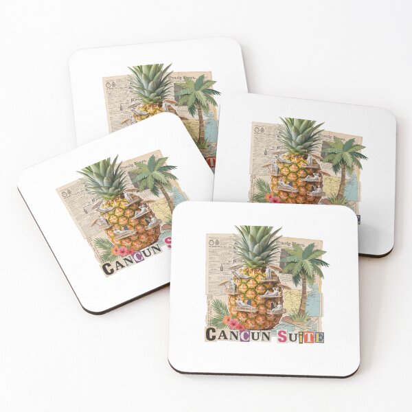 Item preview, Cancun Wave Mexico Beach & Spring Break Dadaist Collage - Tropical Vacation Art designed and sold by OzzFrequency.