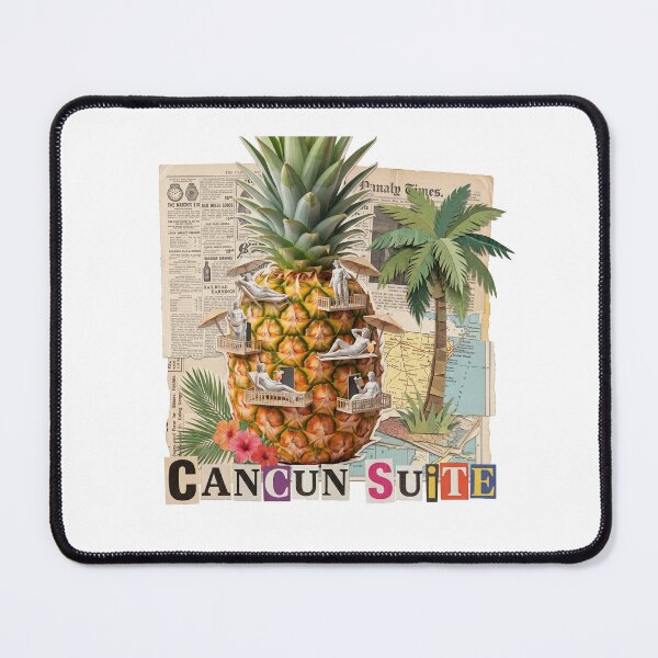 Item preview, Cancun Wave Mexico Beach & Spring Break Dadaist Collage - Tropical Vacation Art designed and sold by OzzFrequency.