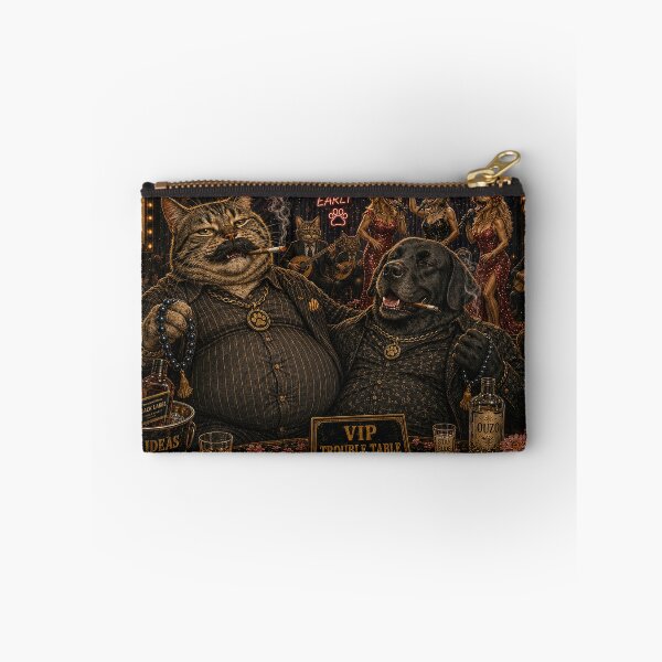 Item preview, Big Belly Cat and Black Retriever Midnight Bouzoukia Crew Funny Design designed and sold by shopevermint.