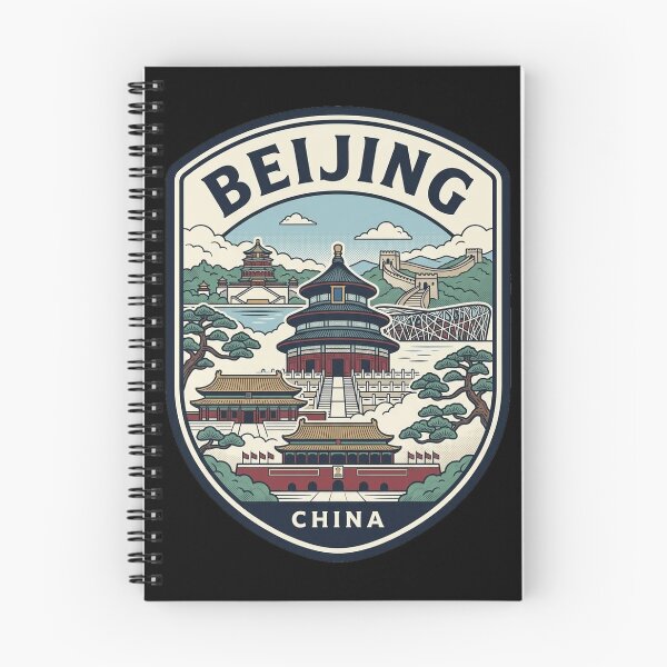 Item preview, Beijing China Travel Badge Vintage Skyline designed and sold by k3rstman1.