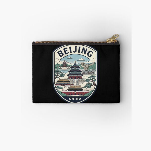 Artikelvorschau, Peking China Reiseabzeichen Vintage Skyline entworfen und verkauft von k3rstman1.