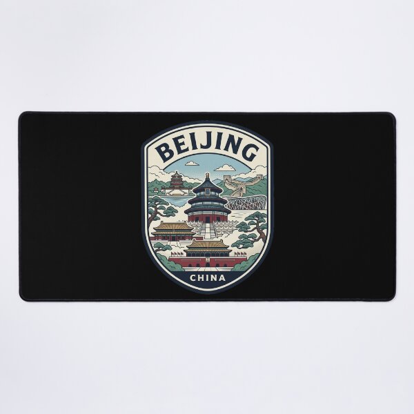 Item preview, Beijing China Travel Badge Vintage Skyline designed and sold by k3rstman1.