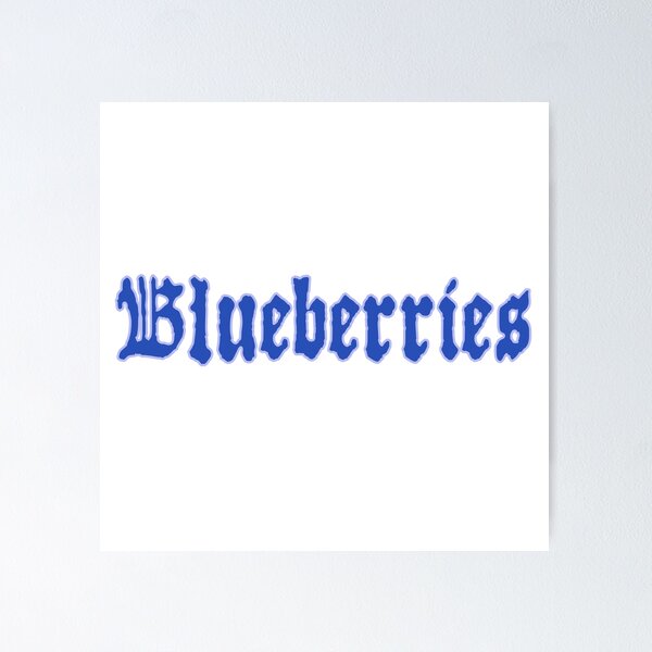Item preview, Blueberries designed and sold by rhodeyart.