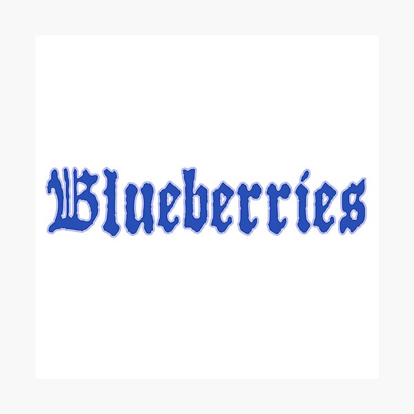 Item preview, Blueberries designed and sold by rhodeyart.