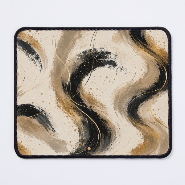 Item preview, Liquid Gold and Black Abstract designed and sold by PrintGo26.