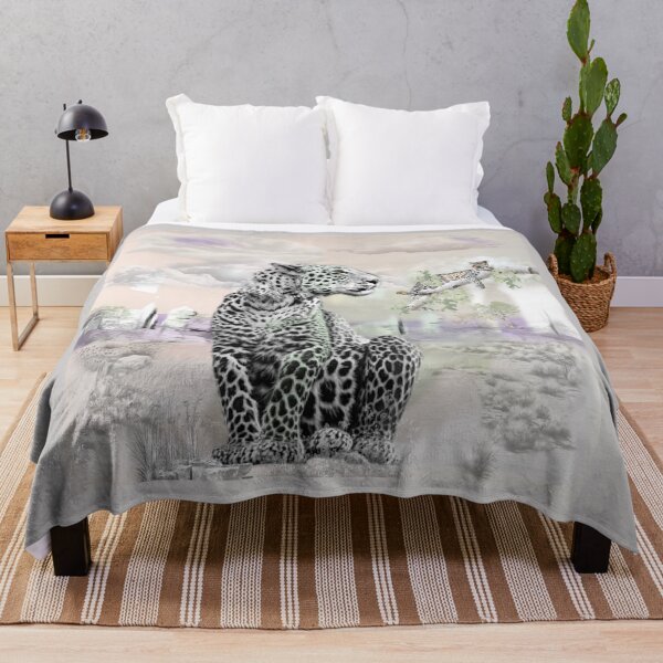 Item preview, Leopard in Dreamy Landscape designed and sold by Patricia Brown.