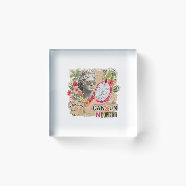 Item preview, Cancun Wave Mexico Beach & Spring Break Dadaist Collage - Tropical Vacation Art designed and sold by OzzFrequency.