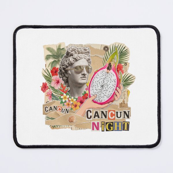 Item preview, Cancun Wave Mexico Beach & Spring Break Dadaist Collage - Tropical Vacation Art designed and sold by OzzFrequency.