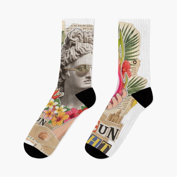 Item preview, Cancun Wave Mexico Beach & Spring Break Dadaist Collage - Tropical Vacation Art designed and sold by OzzFrequency.