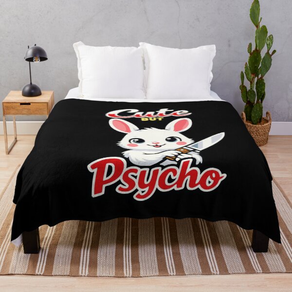 Item preview, Cute but Psycho – Sweet Psycho Bunny with a Knife designed and sold by FeverVoid.