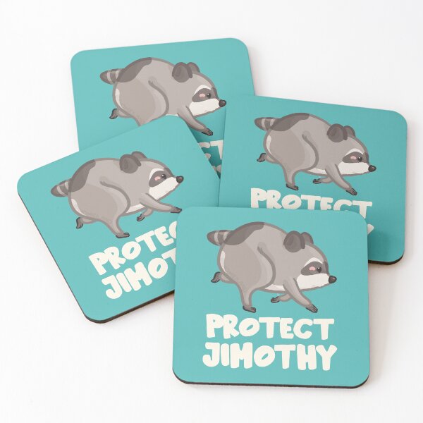 Item preview, Protect Jimothy Raccoon Light Font Version designed and sold by Khotekmei.