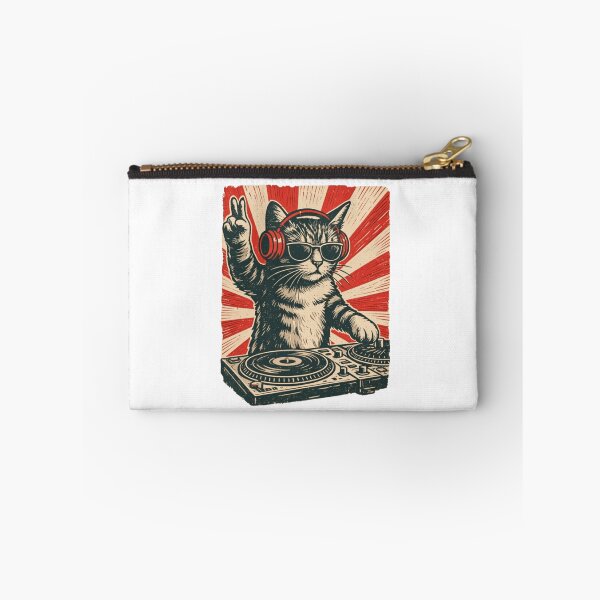 Item preview, DJ Cat Funny Graphic For Cat Lovers designed and sold by Thread&Fable.
