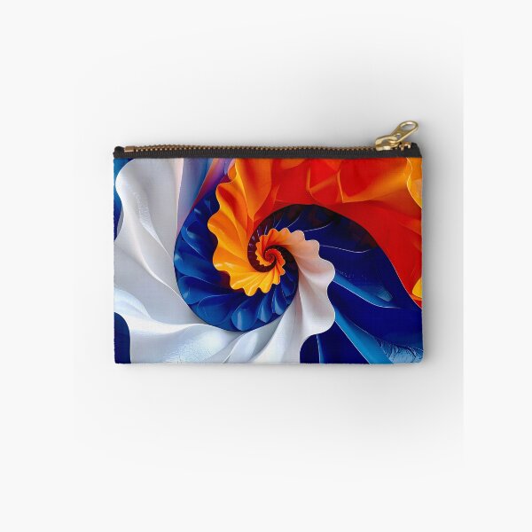 Item preview, Colorful Spiral Pattern in Orange and Blue designed and sold by Vicky Brago-Mitchell®.