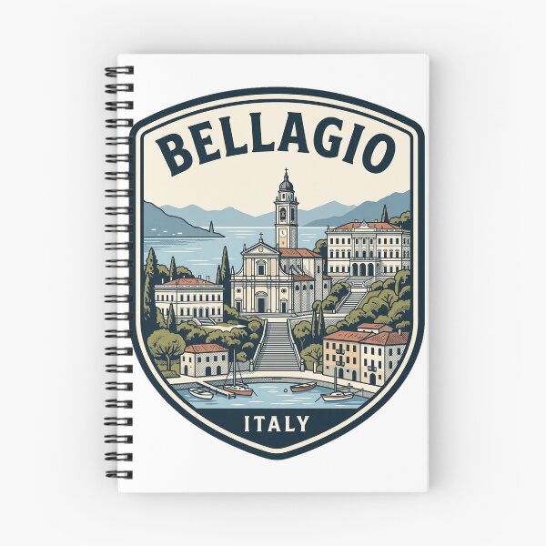 Item preview, Bellagio Lake Como Italy Vintage Travel Badge designed and sold by k3rstman1.