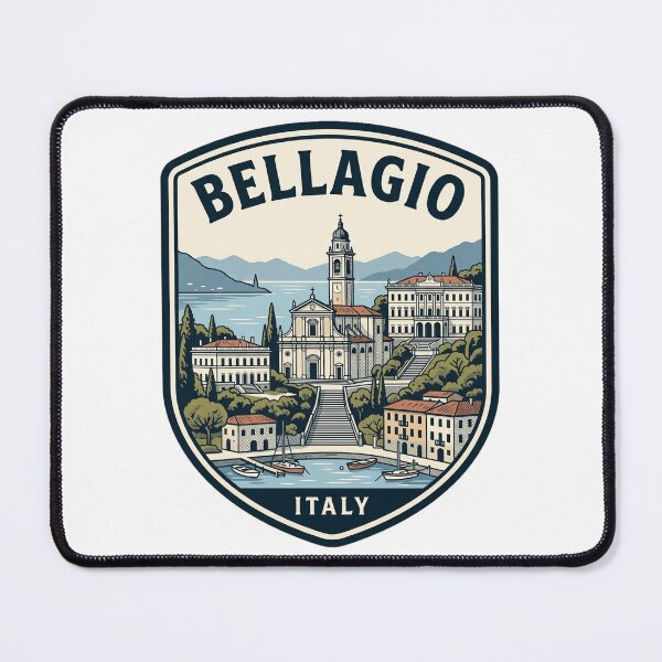 Item preview, Bellagio Lake Como Italy Vintage Travel Badge designed and sold by k3rstman1.