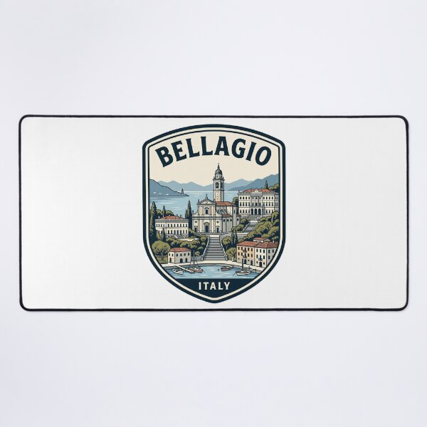 Item preview, Bellagio Lake Como Italy Vintage Travel Badge designed and sold by k3rstman1.