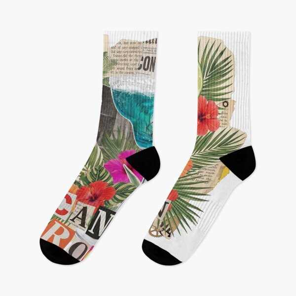 Item preview, Cancun Wave Mexico Beach & Spring Break Dadaist Collage - Tropical Vacation Art designed and sold by OzzFrequency.