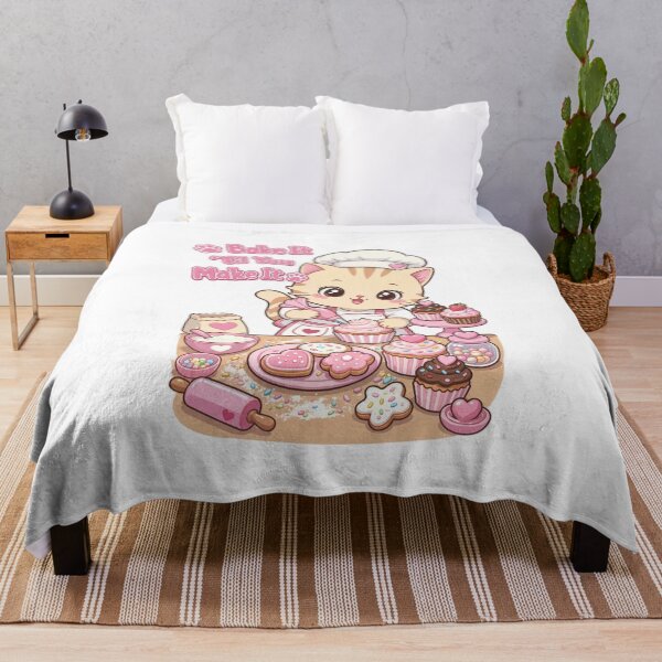 Item preview, Bake It 'Til You Make It Cute Baker Cat Sticker designed and sold by MurkCraft.