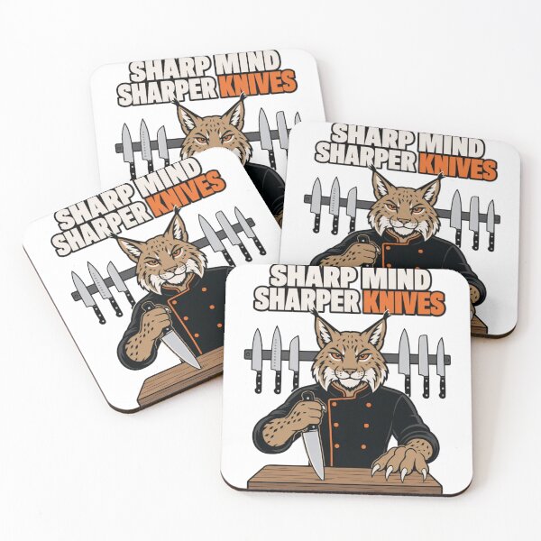 Item preview, Sharp Mind Sharper Knives | Funny Anthro Lynx Chef Design designed and sold by Furrenzy.