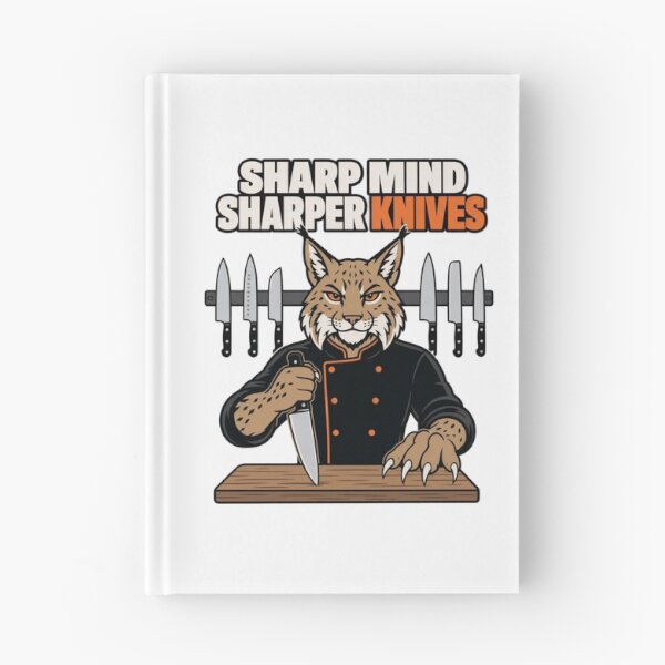 Item preview, Sharp Mind Sharper Knives | Funny Anthro Lynx Chef Design designed and sold by Furrenzy.