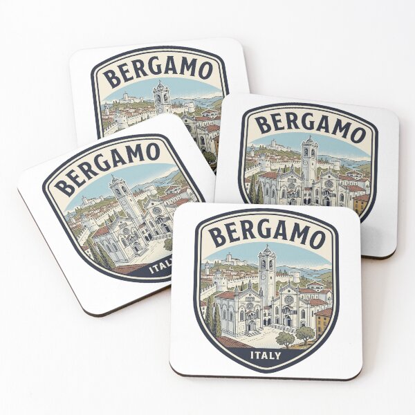 Item preview, Bergamo Italy Vintage Travel Emblem designed and sold by k3rstman1.