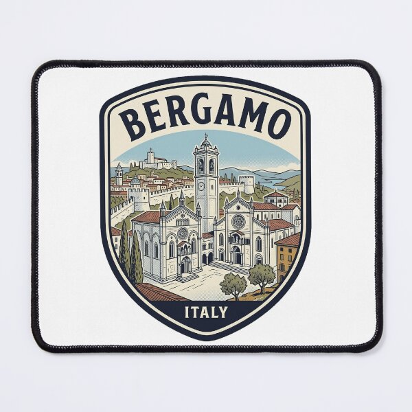 Item preview, Bergamo Italy Vintage Travel Emblem designed and sold by k3rstman1.