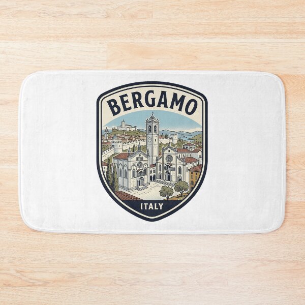 Item preview, Bergamo Italy Vintage Travel Emblem designed and sold by k3rstman1.