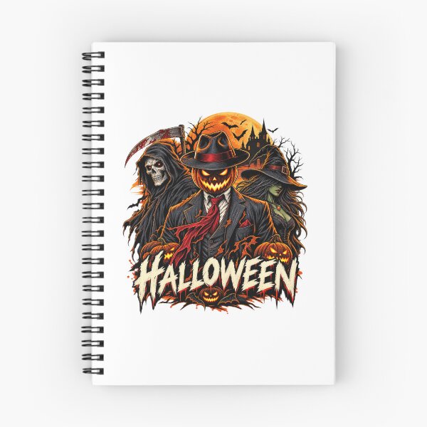 Item preview, Halloween Horror Squad – Pumpkin Head, Skeleton & Witch designed and sold by afr-saad.