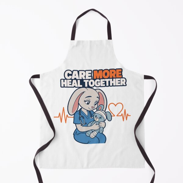 Item preview, Care More Heal Together | Funny Anthro Rabbit Nurse Design designed and sold by Furrenzy.