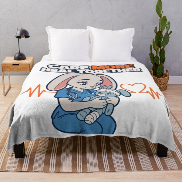 Item preview, Care More Heal Together | Funny Anthro Rabbit Nurse Design designed and sold by Furrenzy.