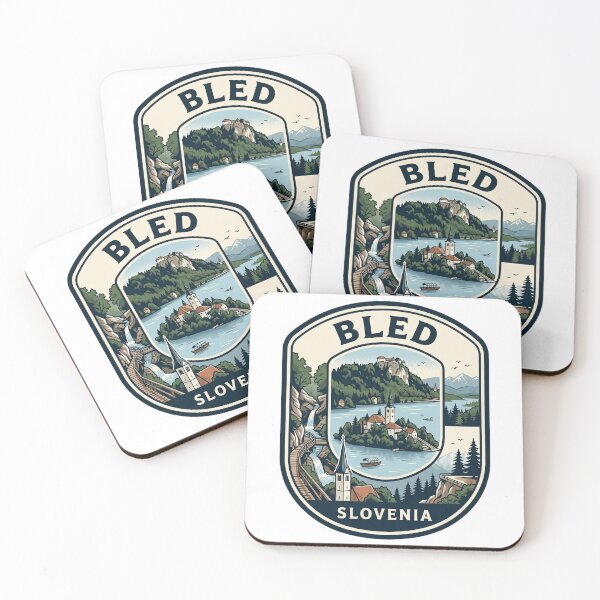 Item preview, Lake Bled Slovenia Vintage Travel Badge designed and sold by k3rstman1.