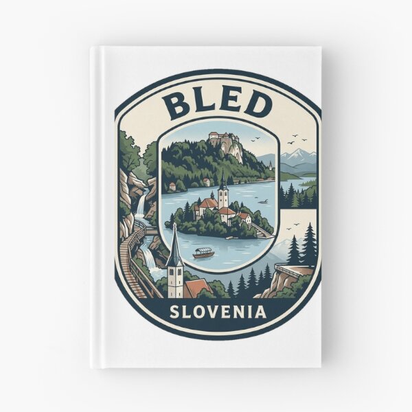 Item preview, Lake Bled Slovenia Vintage Travel Badge designed and sold by k3rstman1.