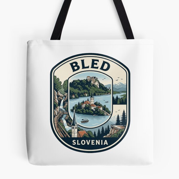 Item preview, Lake Bled Slovenia Vintage Travel Badge designed and sold by k3rstman1.
