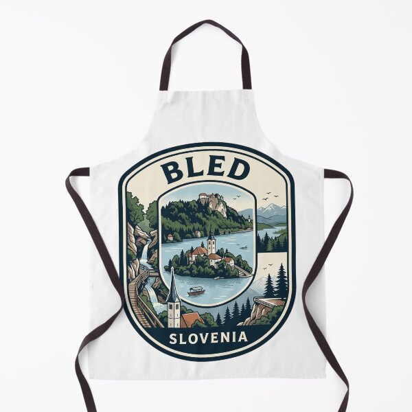 Item preview, Lake Bled Slovenia Vintage Travel Badge designed and sold by k3rstman1.