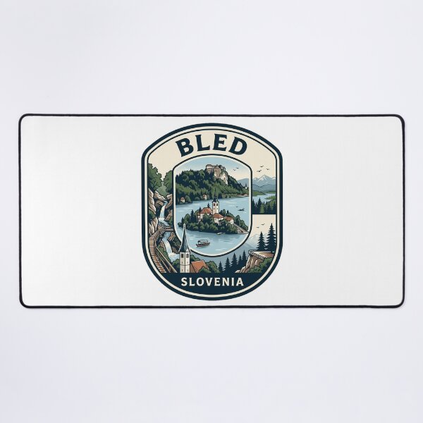Item preview, Lake Bled Slovenia Vintage Travel Badge designed and sold by k3rstman1.