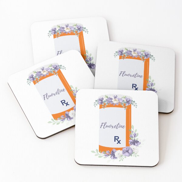 Item preview, Floral Fluoxetine Rx designed and sold by lizzieissorad.